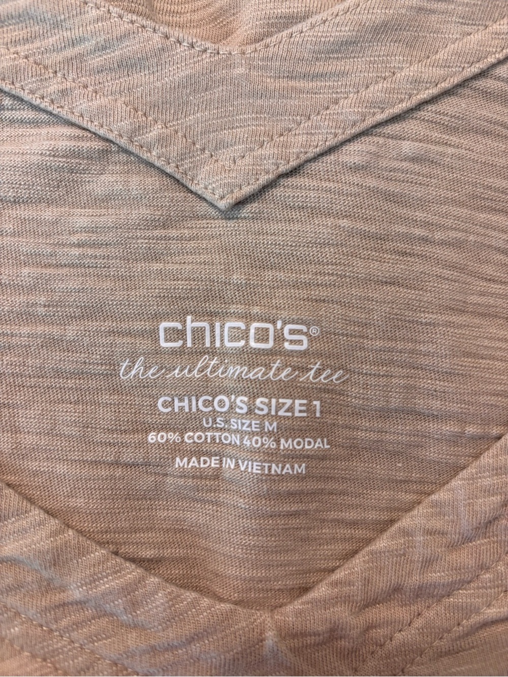 Chico’s Tan The Ultimate Tee Tank top - Picture 3 of 6
